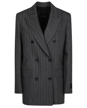 Pinko New Guinea Pinstripe Polyester-Blend Blazer - Black