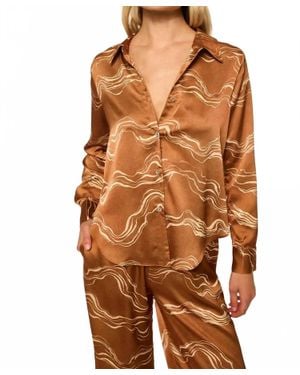 MISA Los Angles Celine Top - Brown