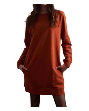 Mata Traders Sweatshirt Dress - Red