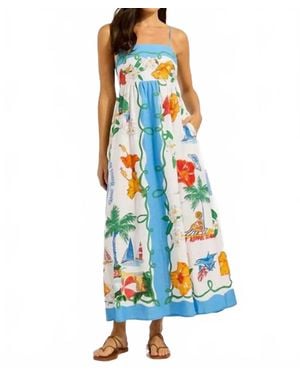 Seafolly Viva Vacation Maxi Dress - Blue