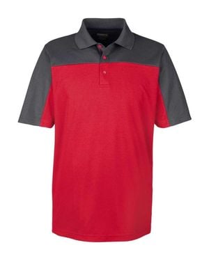 CORE365 Balance Colorblock Performance Piqu Polo - Red