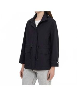 Moorer Mid Length Utility Jacket - Black