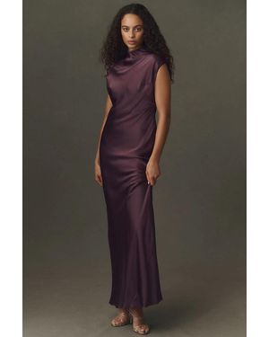 BHLDN Satin Knot Maxi Dress - Black