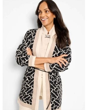 NIC+ZOE Blythe Belted Equestrian Jacket - Black