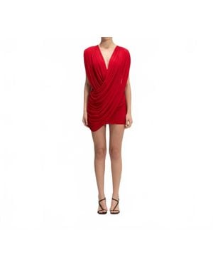 Maygel Coronel Velum Dress - Red