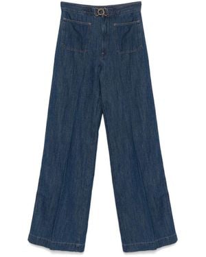 パンツ POLO RALPH LAUREN Wide-leg jeans with bell bottoms Polo Ralph Lauren Wide-Leg Jeans With Bell Bottoms in Blue