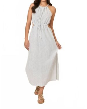 Cozy Casual Emma Cut Out Midi Dress - White