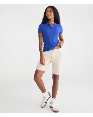Aéropostale Solid Uniform Bermuda Shorts - Blue