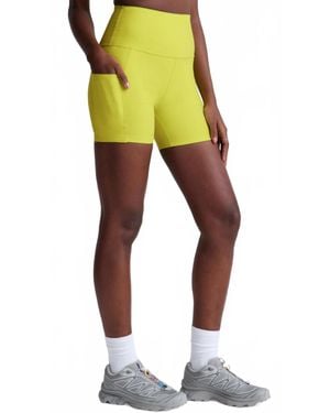 Beyond Yoga Spacedye Keep Pace High Waist Pocket Short - Yellow