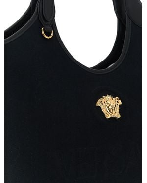 Versace Cotton Tote Bag - Black