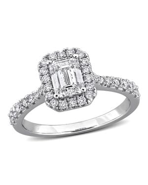Mimi & Max 1 2/5Ct Tw Lab-Grown Diamond Engagement Ring Sterling - Metallic