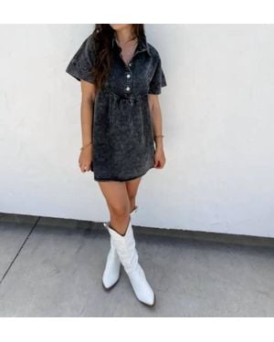 Blakeley Last Dance Denim Dress - Black