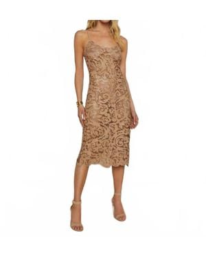 white christmas dresses Laser Cut Crochet Sleeveless Dress in Blue – LEXI + LOU main image 0
