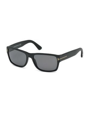 Tom Ford Square Full Rim, With A Shiny Frame And Lens - Black