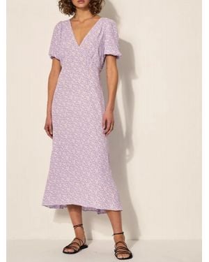 Kivari Elise Tie Back Midi Dress - Pink