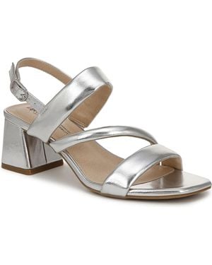 LifeStride Celia Faux Leather Strappy Heels - Metallic