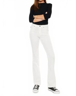 Kancan Vanessa High Rise Bootcut Jeans - White