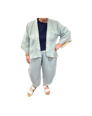 Kozan Hayes Crinkle Waistband Pant - Blue