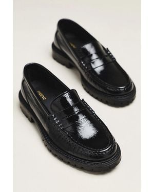 Maeve Classic Loafers - Black