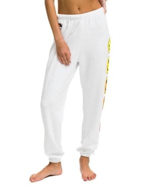 Aviator Nation Smiley Sunset Sweatpants - White