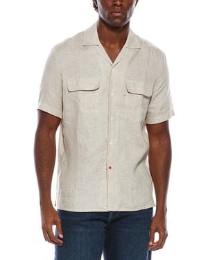 Isaia Linen Sport Shirt - Natural