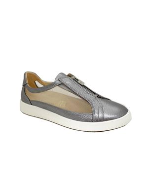 Bella Comforto Carole Zip Flat Sneaker - Gray