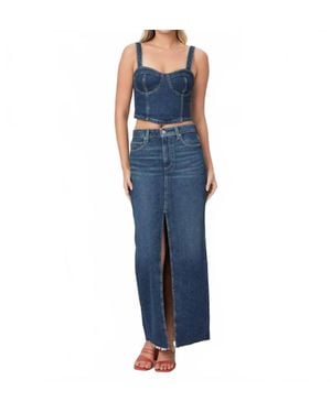 PAIGE Angela Maxi Skirt - Blue