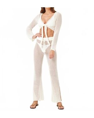LSPACE Coast Is Clear Lost Cabos Pants - White