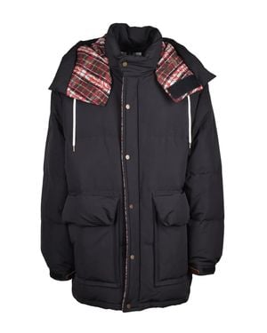Woolrich Down Parka With Detachable Hood And Insulated Comfort - Black