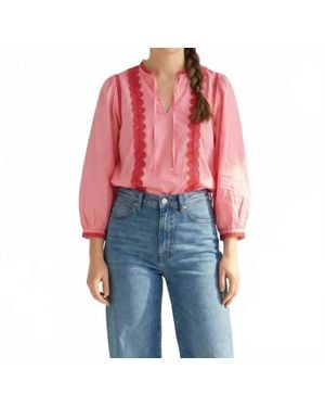 Emily Lovelock Anya Blouse - Red
