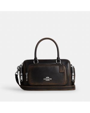 COACH Rowan Satchel Bag With Pockets - Black