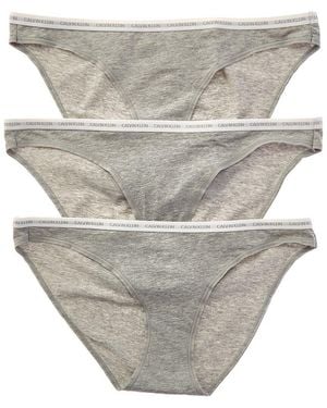 Calvin Klein 3Pk Bikini - Gray