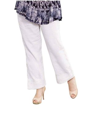 On The Plus Side Wide Leg Linen Pants - Blue