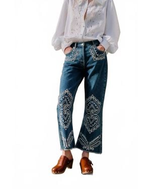 FARM Rio Cornely Pants - Blue