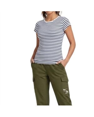 Talbots Striped T-Shirt - Blue