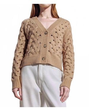 SOH Fisherman Cardigan - Brown