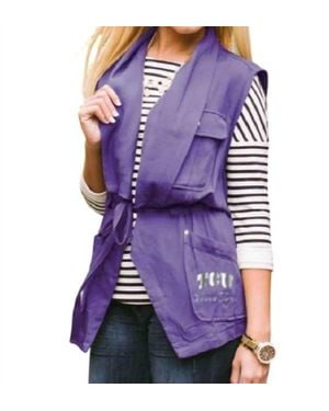 Gameday Couture Tcu Logo Drawstring Vest - Purple