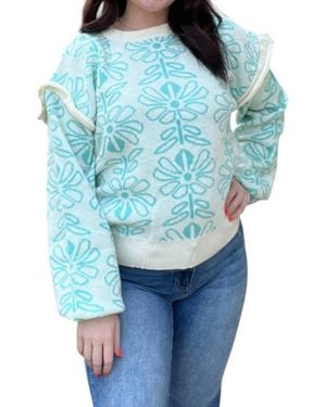 Voya Crew Neck Breeze Sweater - Blue