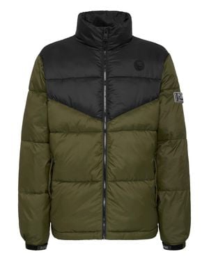 Philipp Plein Nylon Puffered Jacket - Green