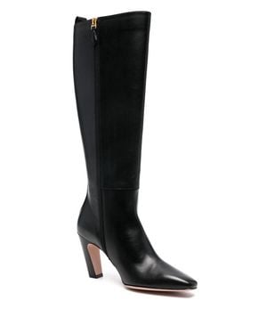 Bally Smooth Leather Detail Long Boots - Black
