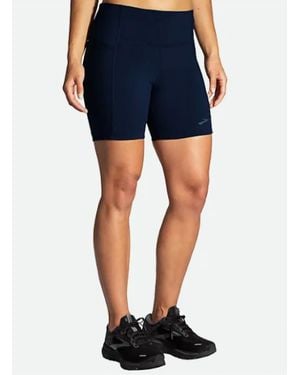 Brooks Moment 5" Short Tight - Blue