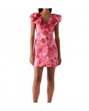 Aje. Charmed Mini Dress - Red