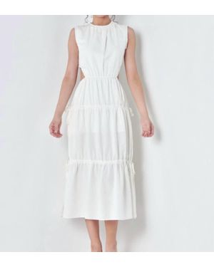Lena® Woven Cutout Dress - White