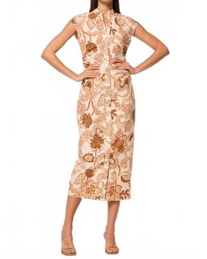 MISA Los Angles Niara Midi Dress - Multicolor