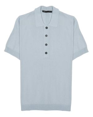Low Brand Techno Viscose Polo Shirt For - Blue