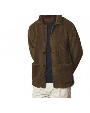 Hartford Sherpa Utility Jacket - Green