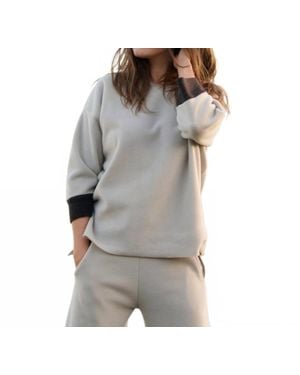 HENRIETTE STEFFENSEN Collared Neck Blouse - Gray