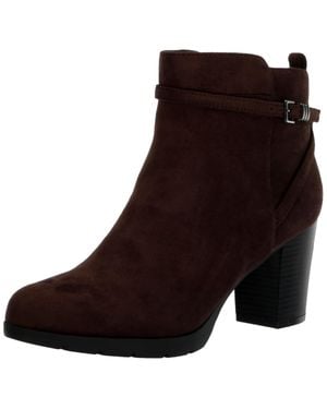 Anne Klein Riah High Heel Ankle Bootie - Brown