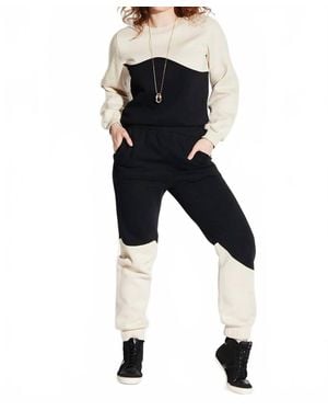 Circular Path Wave Sweatpant - Black