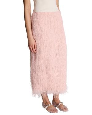 Kenneth Cole Pull-On Midi Skirt - Pink
